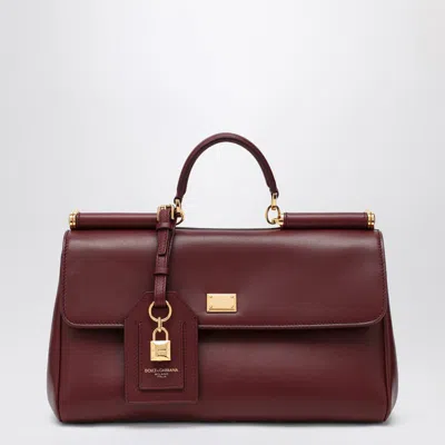 Dolce & Gabbana Medium Burgundy Sicily Hand Bag