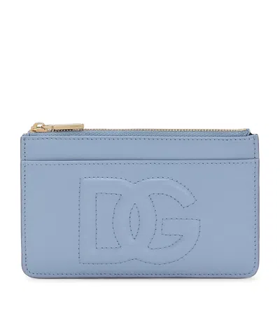 Dolce & Gabbana Logo Wallet In Light Blue