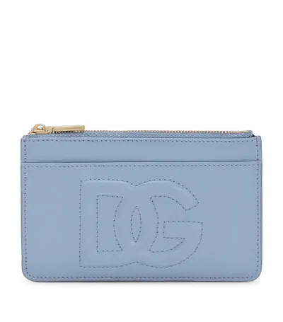 Dolce & Gabbana Logo Wallet In Light Blue