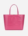 Dolce & Gabbana Dg Logo Medium Shopping Bag In Lilac