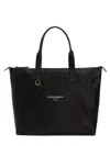 Dolce & Gabbana Medium Calfskin Shopper In Black