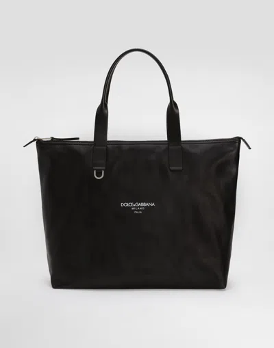 DOLCE & GABBANA MEDIUM CALFSKIN SHOPPER