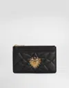 Dolce & Gabbana Medium Devotion Card Holder In Black