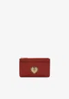 Dolce & Gabbana Medium Devotion Cardholder In Red