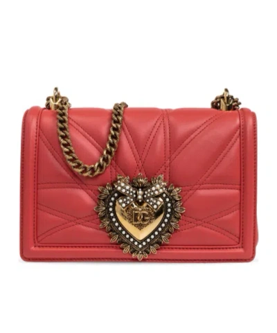 DOLCE & GABBANA DOLCE  GABBANA DEVOTION LOGO PLAQUE SHOULDER BAG