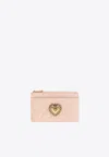 Dolce & Gabbana Medium Devotion Cardholder In Pink