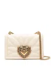 Dolce & Gabbana Medium Devotion Quilted Shoulder Bag In Nude