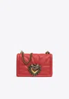 Dolce & Gabbana Medium Devotion Quilted Shoulder Bag In Red