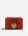 Dolce & Gabbana Medium Devotion Shoulder Bag In Red