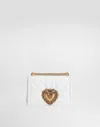 Dolce & Gabbana Medium Devotion Bag In Quilted Nappa Leather In White