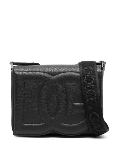 Dolce & Gabbana Medium-sized Dg Logo Shoulder Bag In Black