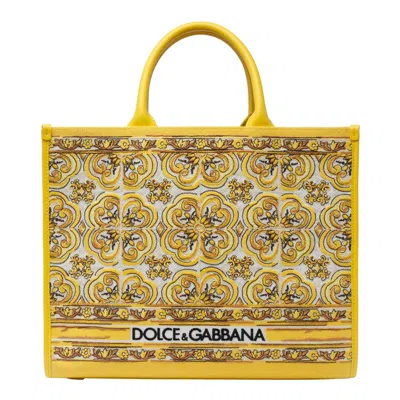 Dolce & Gabbana Women Dg Daily Medium Tote Bag In Yellow