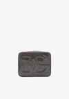 Dolce & Gabbana Medium Dg Logo Crossbody Bag In Patent Leather In Brown