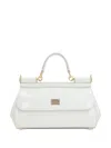 Dolce & Gabbana Medium Elongated Sicily Tote Bag In White