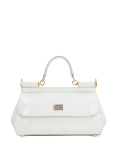 Dolce & Gabbana Medium Elongated Sicily Tote Bag In White