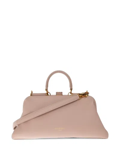 Dolce & Gabbana Medium Grandma Leather Tote Bag In Pink