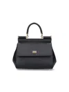 Dolce & Gabbana Medium Sicily Top Handle Bag In Dauphine Leather