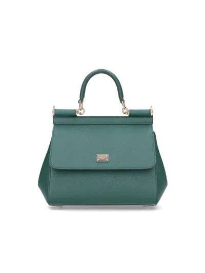 Dolce & Gabbana Medium Handbag "sicily" In Green