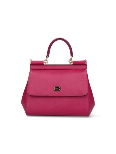 Dolce & Gabbana Medium Handbag "sicily" In Pink