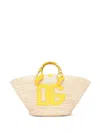 DOLCE & GABBANA MEDIUM KENDRA INTERWOVEN TOTE BAG