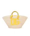 Dolce & Gabbana Medium Kendra Interwoven Tote Bag In Nude