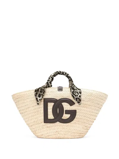 Dolce & Gabbana Medium Kendra Shopper In Neutrals