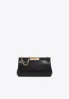 Dolce & Gabbana Medium Marlene Leather Clutch In Black