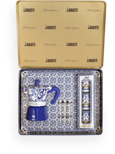 Dolce & Gabbana Medium Moka Box (set Of Six) In Blau