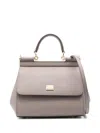 Dolce & Gabbana Medium Mud-coloured Sicily Handbag