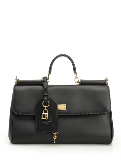 Dolce & Gabbana Medium My Sicily Handbag In Black