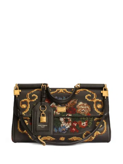 Dolce & Gabbana Medium My Sicily Handbag In Brown