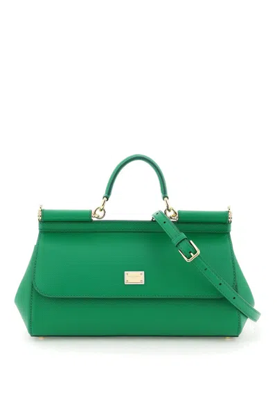 Dolce & Gabbana Medium New Sicily Bag In Green