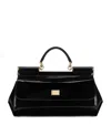 Dolce & Gabbana Elongated Sicily Patent Leather Top-handle Bag