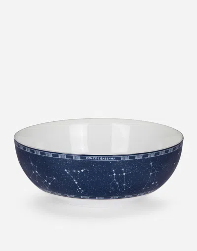 Dolce & Gabbana Medium Porcelain Bowl In Blue