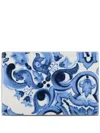 Dolce & Gabbana Medium Porcelain Coaster In Blue