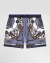 Dolce & Gabbana Boys Nautical Print Swim Shorts In Multi