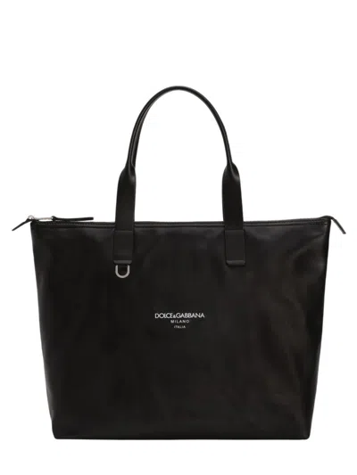 Dolce & Gabbana Medium Shopping Bag In Black