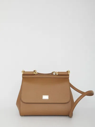 Dolce & Gabbana Medium Sicily Bag In Brown