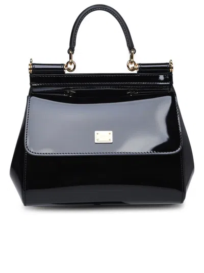 Dolce & Gabbana Medium 'sicily' Bag In Black Calf Leather