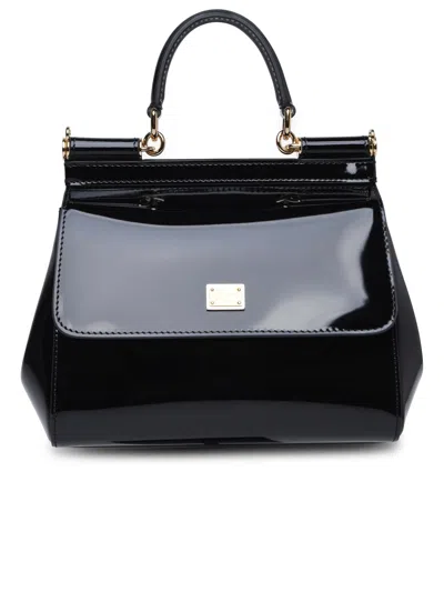 Dolce & Gabbana Medium Sicily Bag In Black Calf Leather