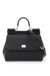 Dolce & Gabbana Stylish Black Top-handle Handbag For Women In Nero