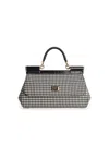 Dolce & Gabbana Elongated Medium Sicily Handbag In Black