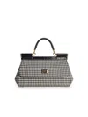 Dolce & Gabbana Elongated Medium Sicily Handbag In Black