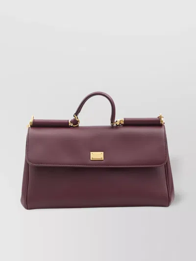 Dolce & Gabbana Medium Sicily Calfskin Tote Bag