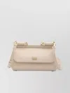 Dolce & Gabbana Medium Sicily Calfskin Tote Bag In Neutral
