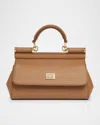 Dolce & Gabbana Medium Sicily Elongated Top-handle Bag In Black