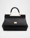 Dolce & Gabbana Medium Sicily Elongated Top-handle Bag In Gray