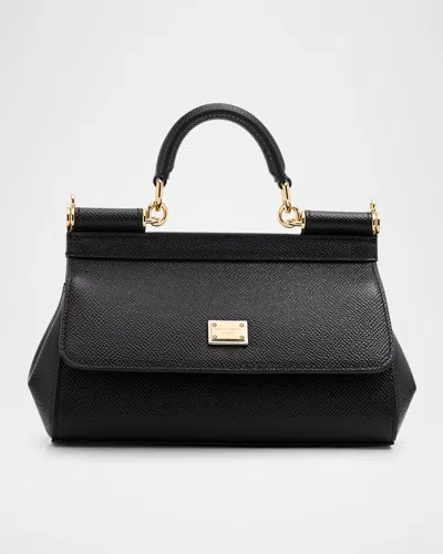 Dolce & Gabbana Medium Sicily Elongated Top-handle Bag In Gray