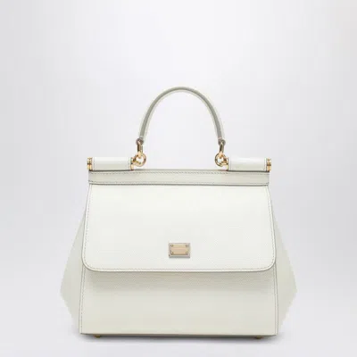 Dolce & Gabbana Medium Sicily Hand Bag In White