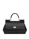 Dolce & Gabbana Medium Sicily Handbag In Black